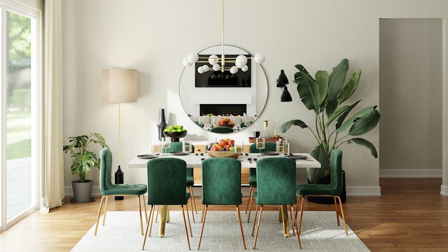 Modern dining space